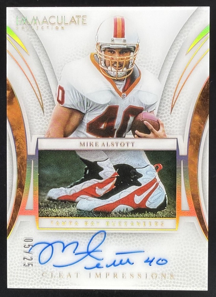 2025 Immaculate Collection Mike Alstott Cleat Impressions Auto /25 #CI-MAT MEM