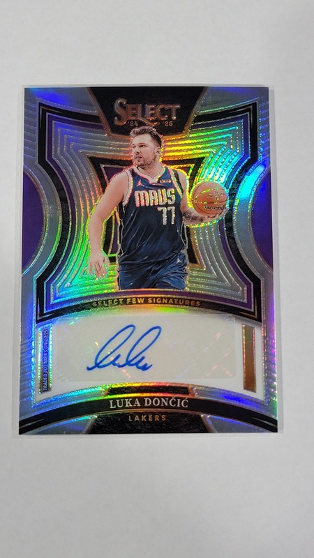 Luka Doncic 2024-25 Panini Select Few Signatures Prizm Auto /30 view 2