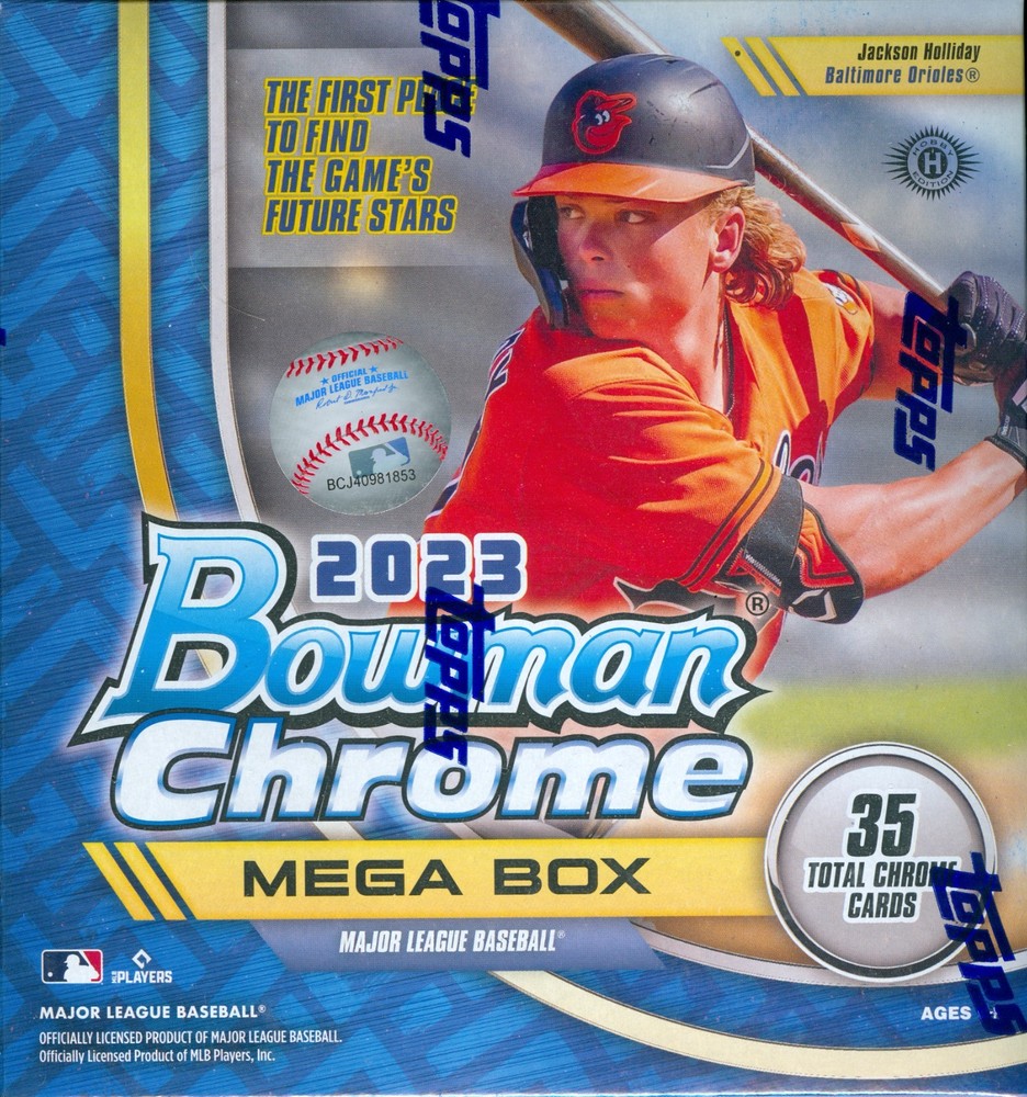 2023 Bowman Chrome Baseball MLB Factory Sealed Mega Box