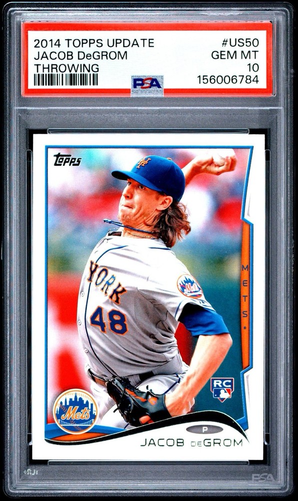 2014 Topps Update Jacob deGrom #US-50 Pitching RC PSA 10 💎💎💎