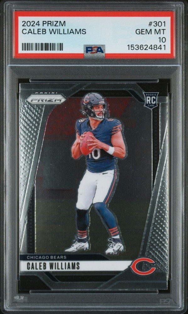 2024 Panini Prizm Caleb Williams Rookie Prizm #301 Bears QB PSA 10 GEM MINT