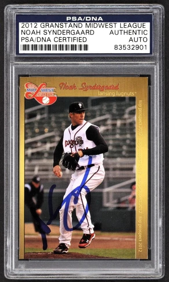 Noah Syndergaard 2012 Midwest All Stars East Grandstand Rookie Auto PSA Auth.