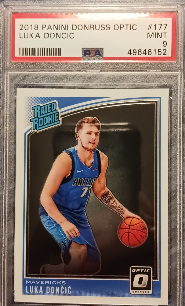 2018-19 Panini Donruss Optic - Rated Rookie Luka Dončić #177 (RC) PSA 9