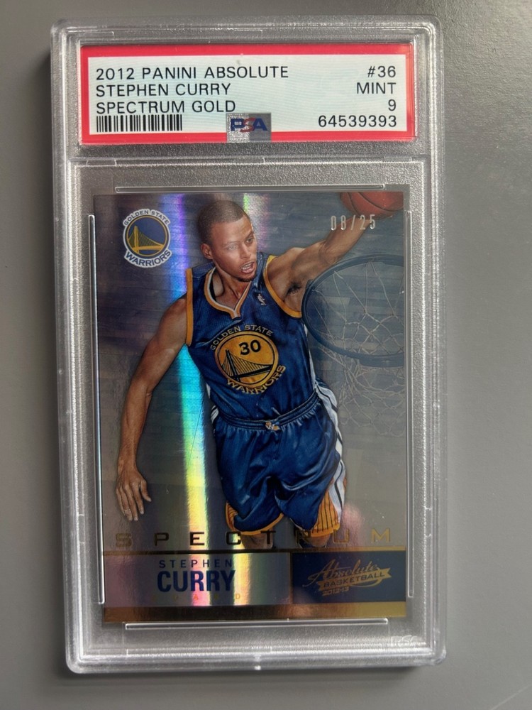 2012-13 Panini Absolute Stephen Curry Spectrum Gold #36 PSA 9 /25 POP 5