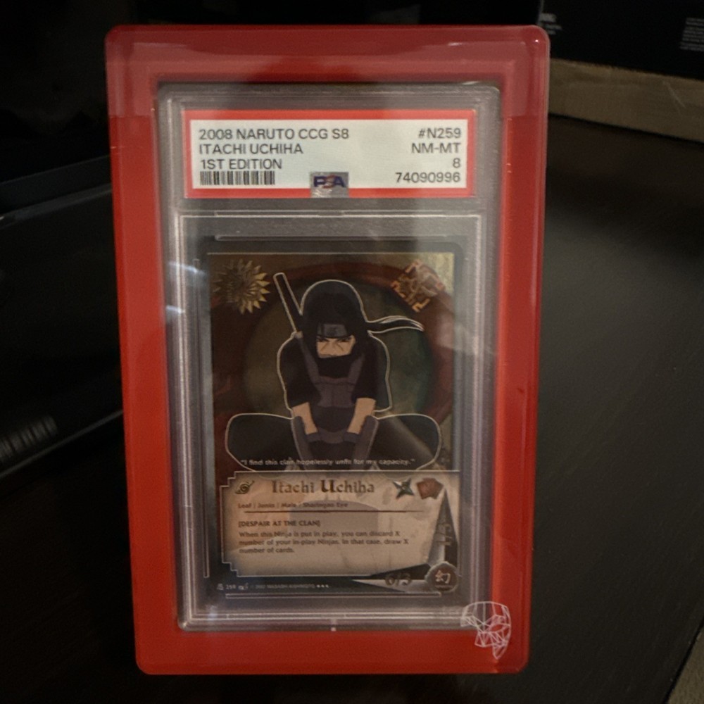 Naruto CCG N-259, Itachi Uchiha, Super Rare, 1st Edition  