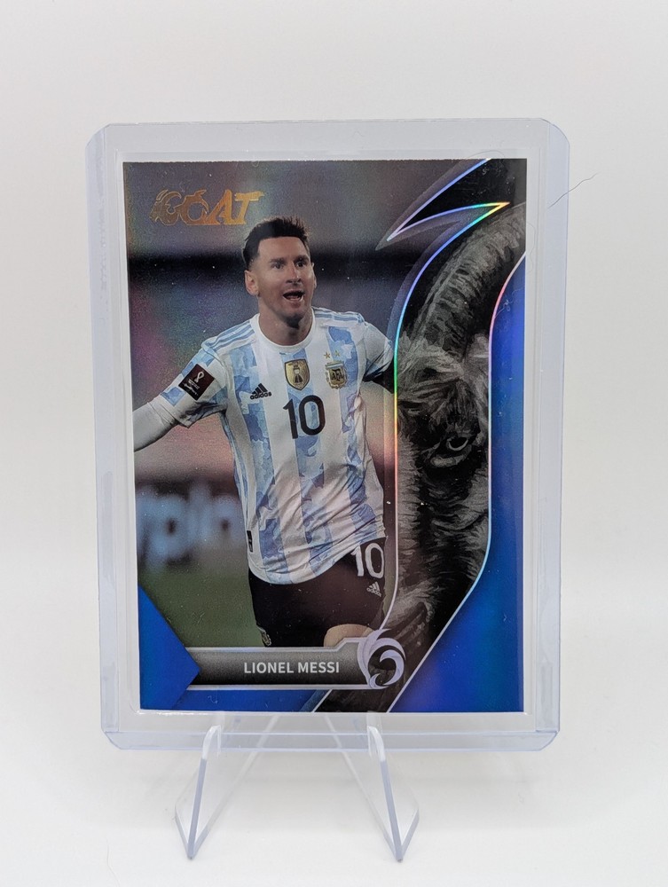 2023 Fansmall Argentina GOAT Lionel Messi Deep Blue /91 #77