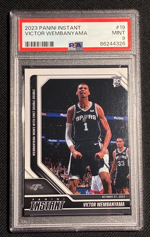 Victor Wembanyama RC 2023-24 Panini Instant #19 PSA 9 MINT Rookie