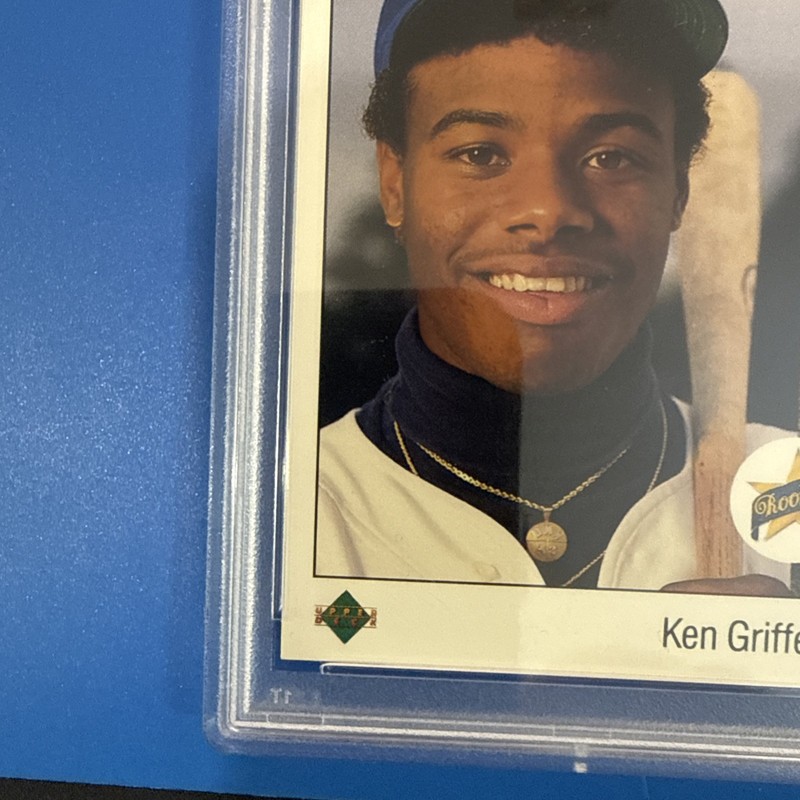 1989 Upper Deck Ken Griffey Jr Star Rookie  #1 RC PSA 8 “The Kid” MARINERS view 2