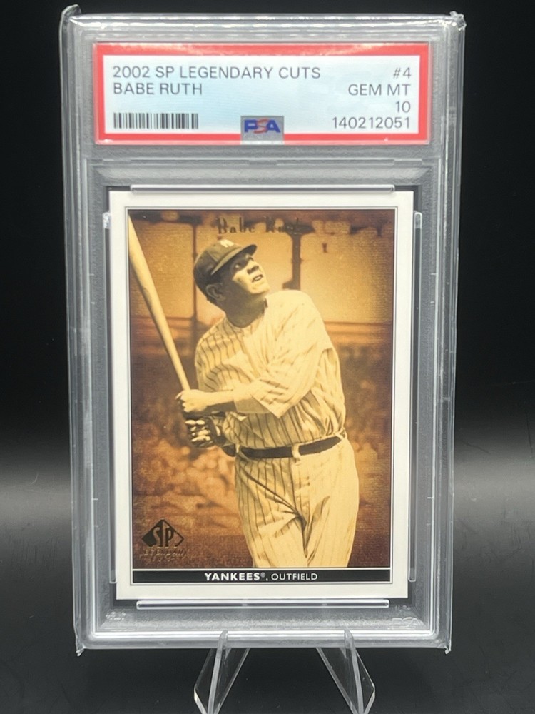 2002 Sp Legendary Cuts Babe Ruth PSA 10 Gem Mint