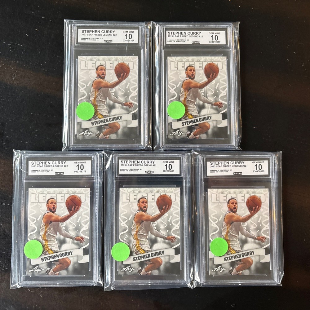 5 Prized Legend Stephen Curry Cards Graded 10