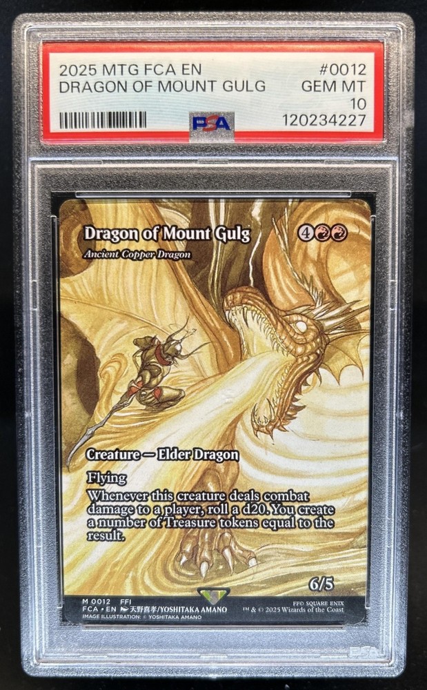 2025 Magic MTG Dragon of Mount Gulg #0012 PSA 10 GEM MINT