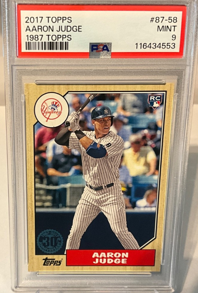 2017 Topps - 1987 Topps Baseball 30th - Aaron Judge #87-58 (RC) PSA 9