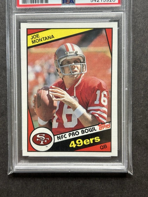 Joe Montana 49ers HOF. 1984 Topps #358 PSA 9 Mint view 2
