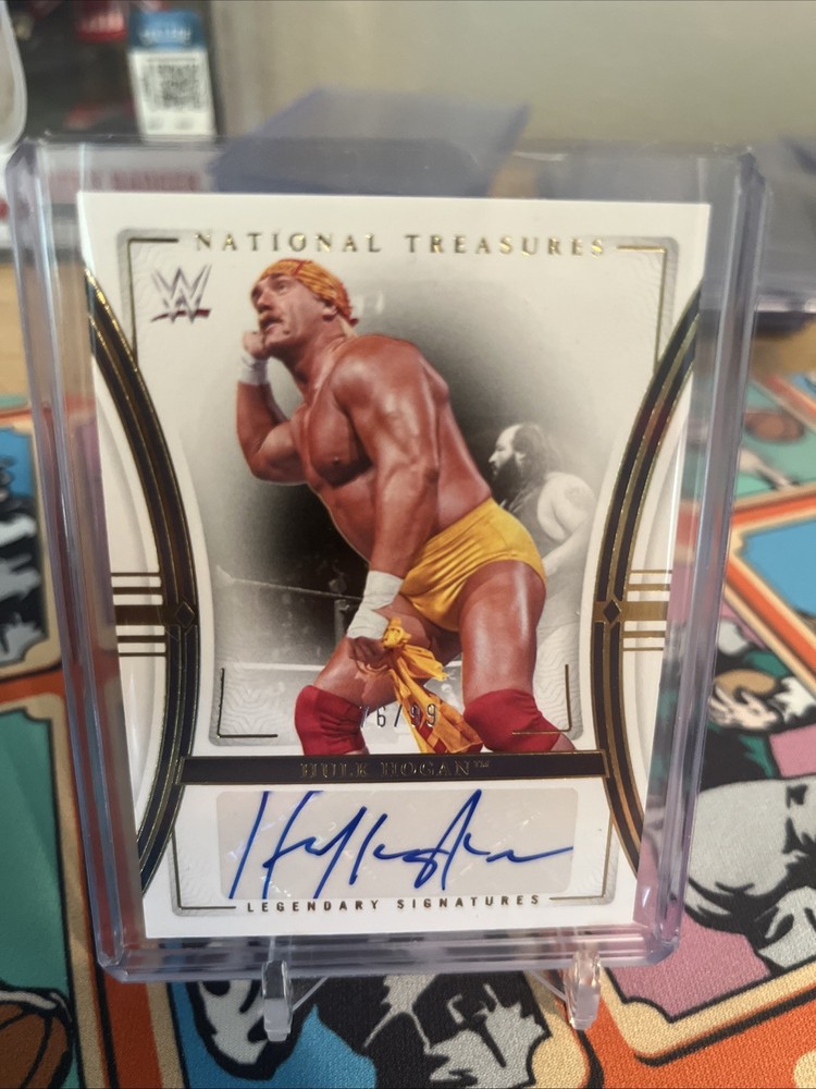 2024 National Treasures WWE Hulk Hogan Hulkster Auto  #/99
