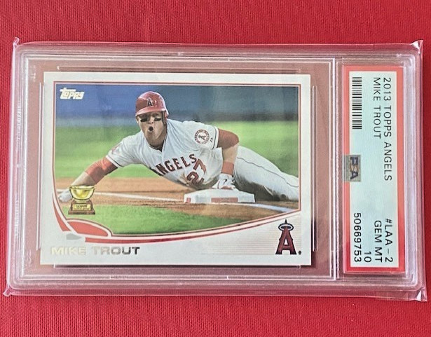 ~ MIKE TROUT 2013 Topps Rookie Cup #LAA-2 PSA 10 Los Angeles Angels~