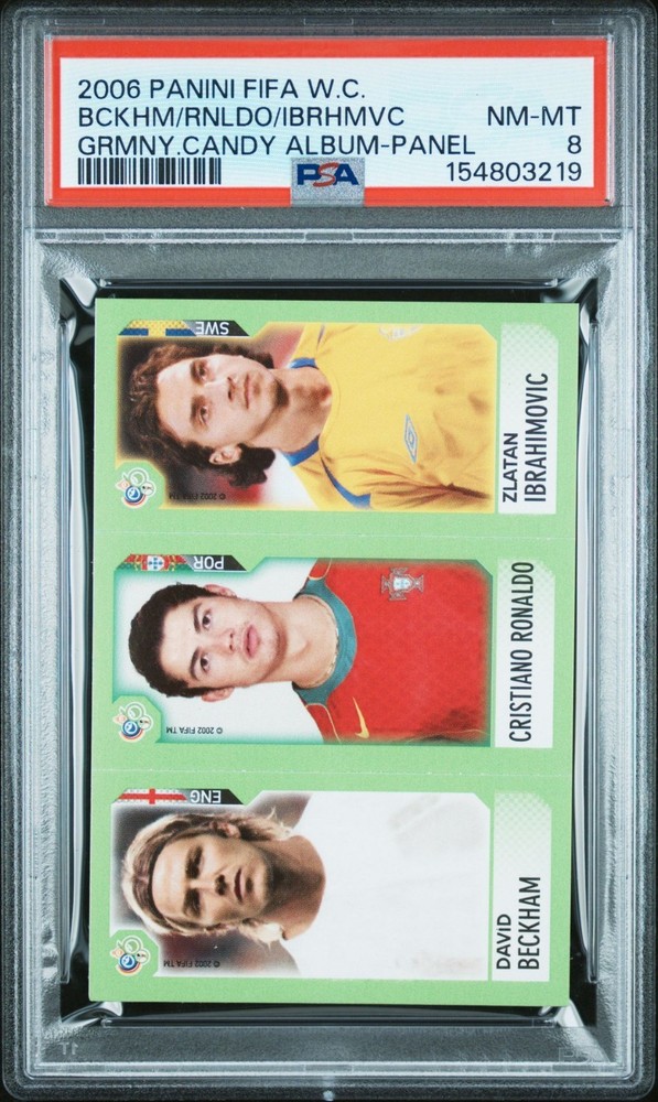 2006 PANEL CRISTIANO RONALDO/DAVID BECKHAM/ZLATAN IBRAHIMOVIC PSA 8