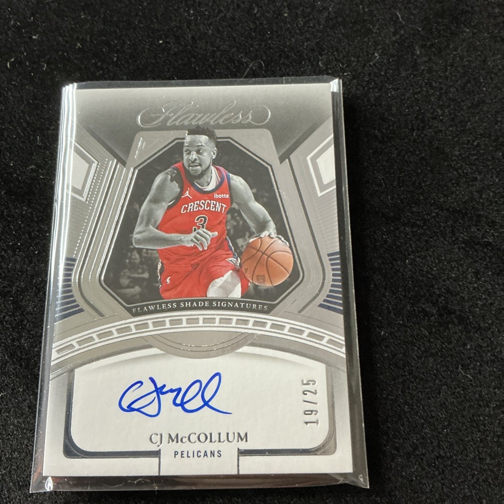 2023-25 Panini Flawless CJ McCollum Shade Signatures Auto #19/25 Pelicans