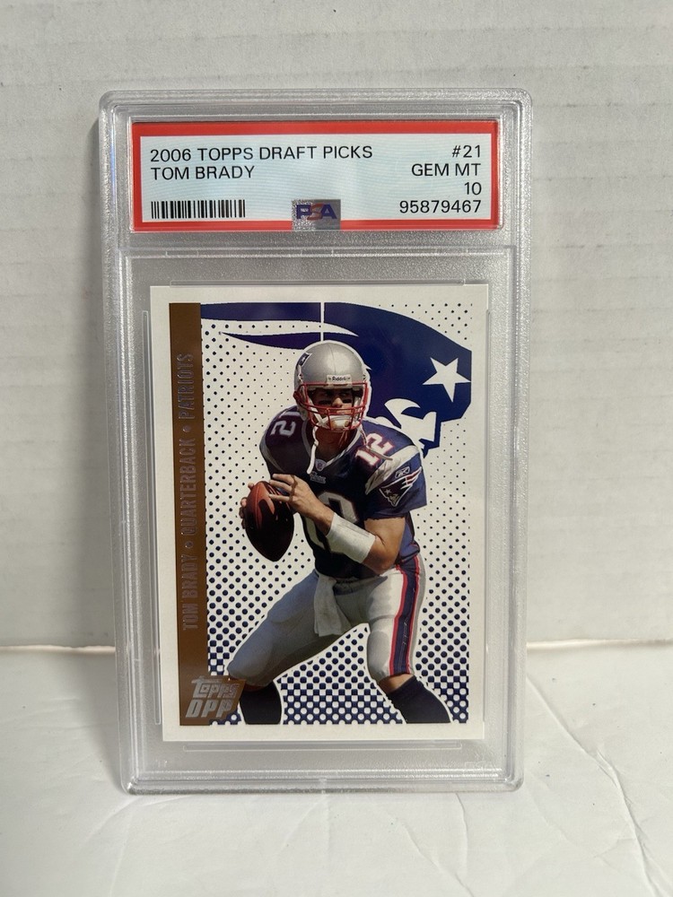 2006 Topps Draft Picks Prospects Tom Brady #21 Patriots PSA 10 GEM MINT
