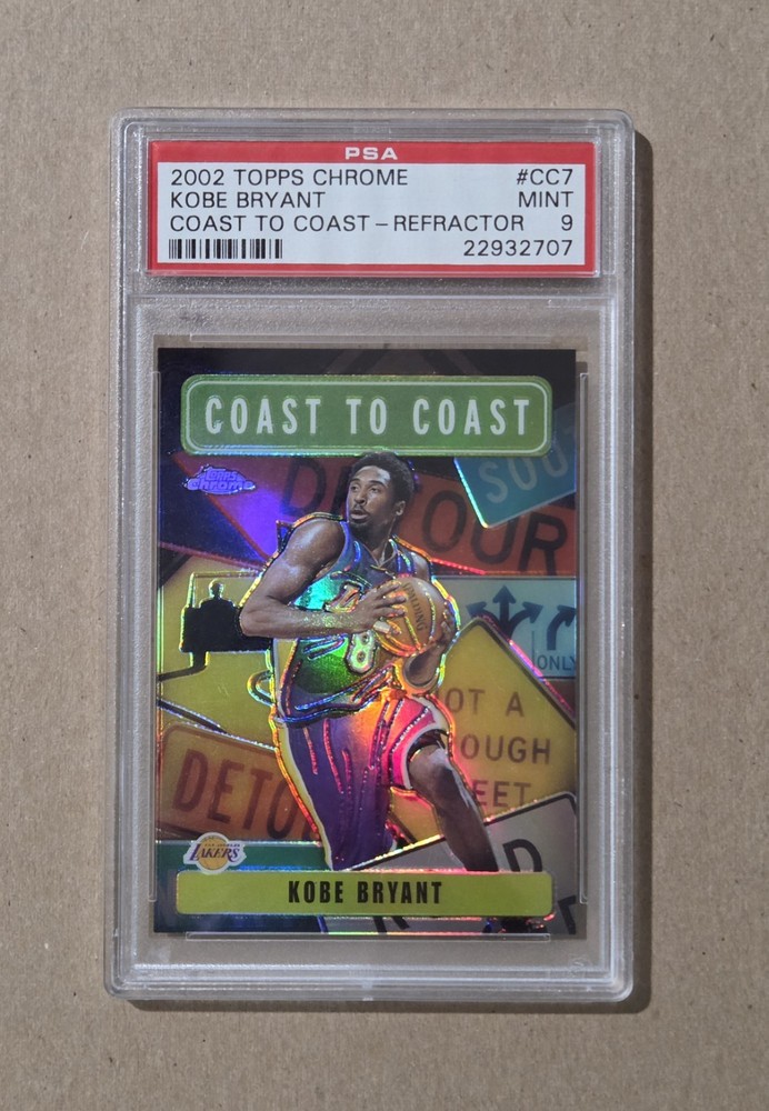 2002 Topps Chrome Kobe Bryant Coast To Coast Refractor #CC7 PSA 9