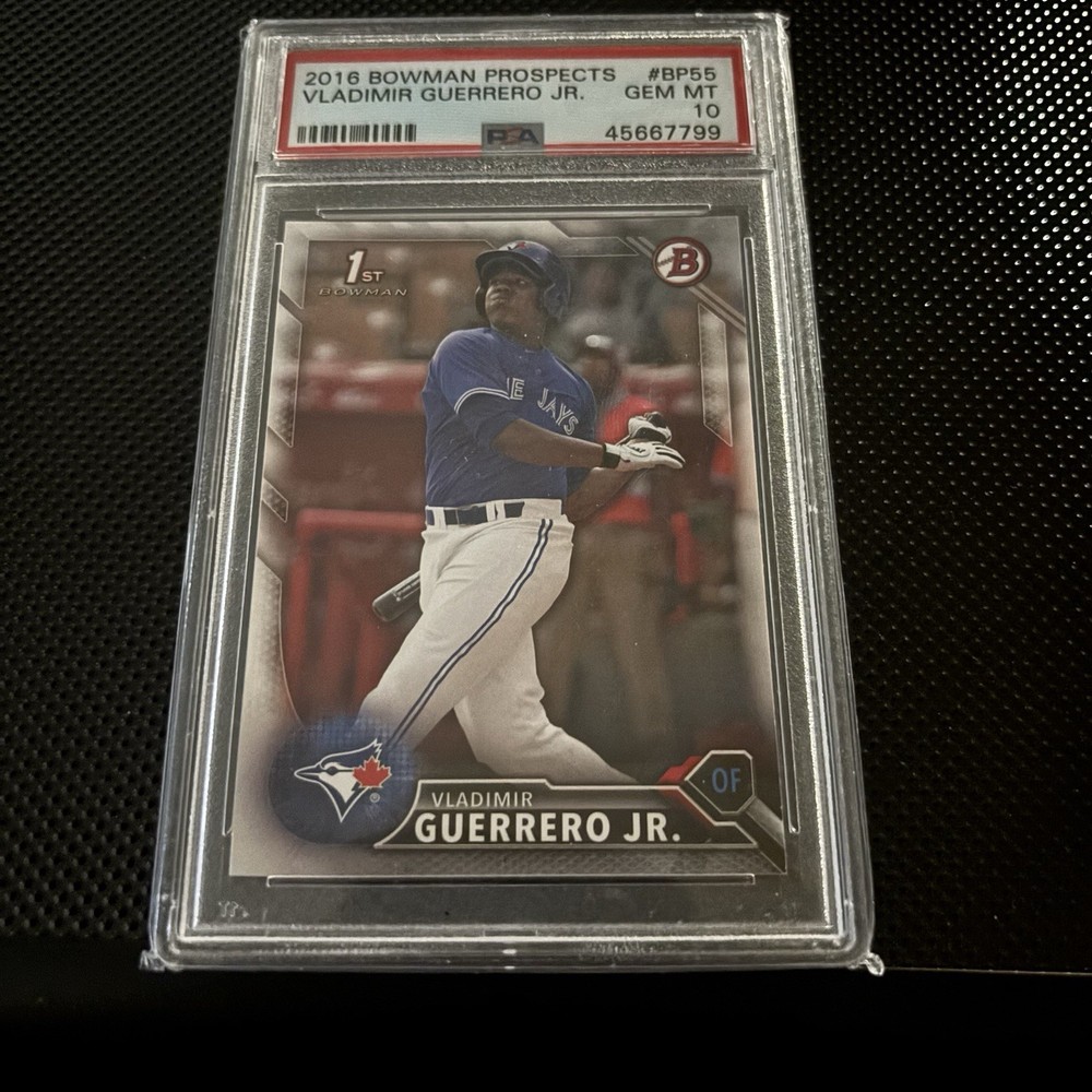 PSA 10 2016 Bowman Prospects Vladimir Guerrero Jr. 1st Bowman #BP55 Jays view 1