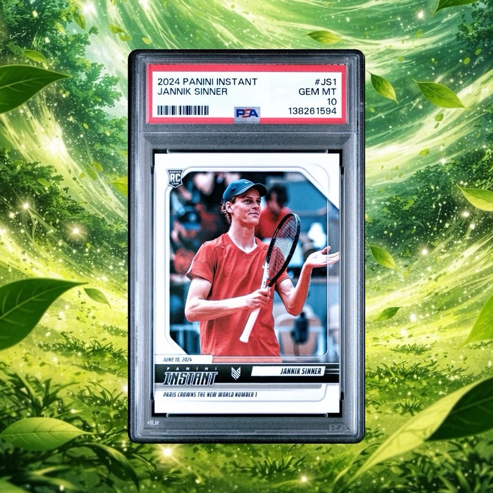 Graded 2024 Panini Instant Jannik Sinner #JS1 New World #1 RC Tennis Card PSA 10