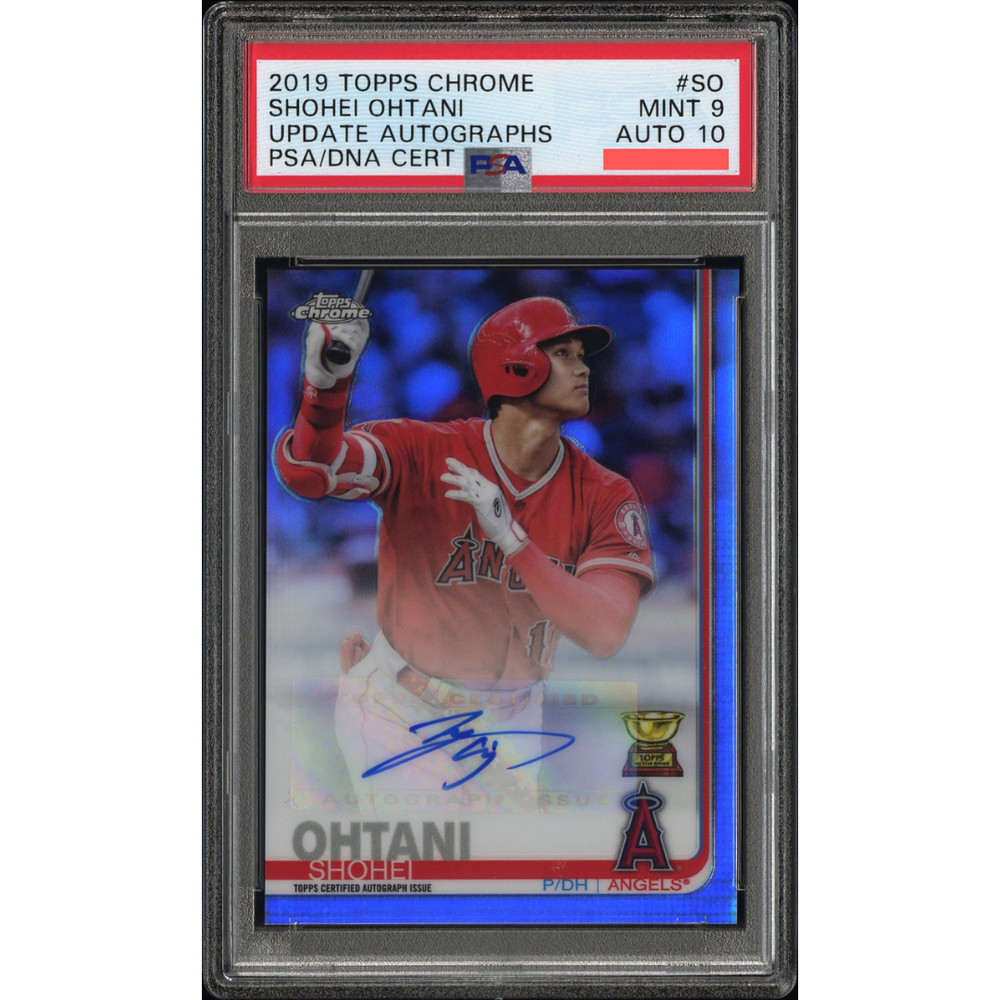 2019 Topps Chrome Update Shohei Ohtani Certified Auto PSA 9 Mint 10 Rookie RC SP