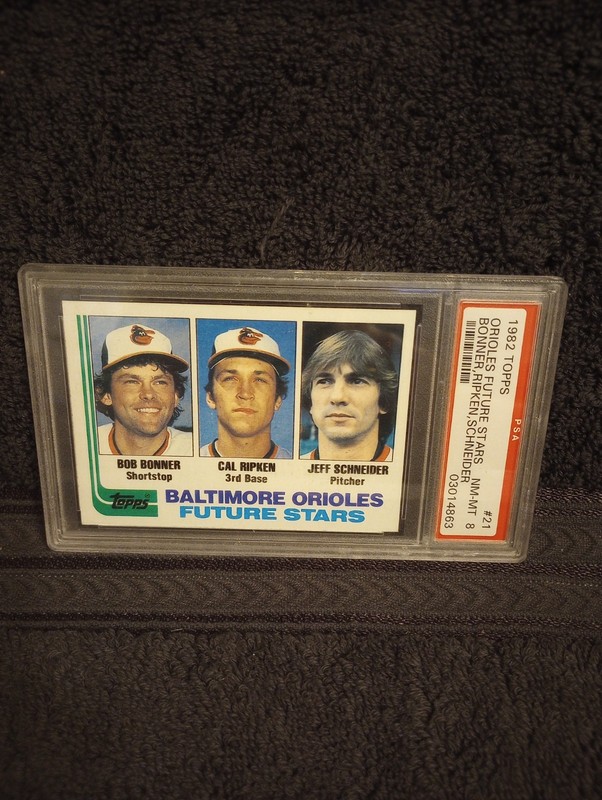 1982 CAL RIPKEN JR.TOPPS FUTURE STARS ROOKIE RC #21 PSA 8 NEAR-MINT!! view 2