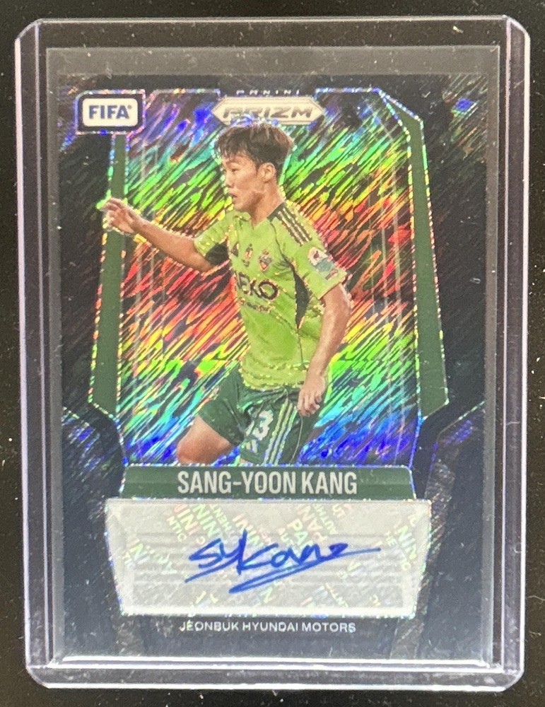 2025-26 Prizm FIFA Sang-Yoon Kang Signatures Black Shimmer Prizm Auto #1/1