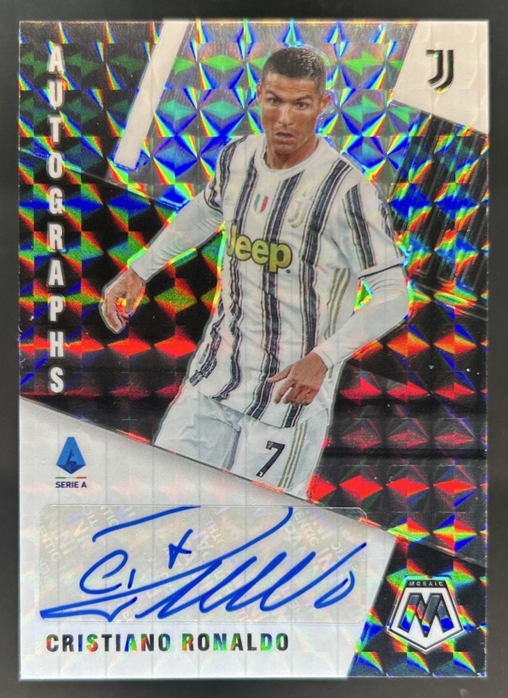 2020-21 Panini Mosaic Serie A Cristiano Ronaldo Auto Mosaic #A-CR7 Juventus