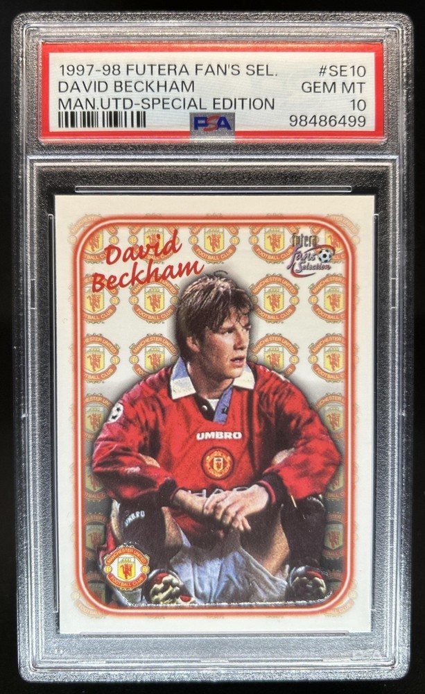 1997-98 Futera Fans Selection Special David Beckham Manchester #SE10 PSA 10