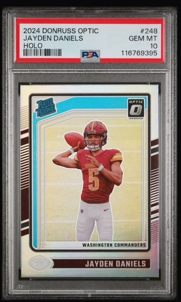2024 Donruss Optic Jayden Daniels #248 Holo RC PSA 10