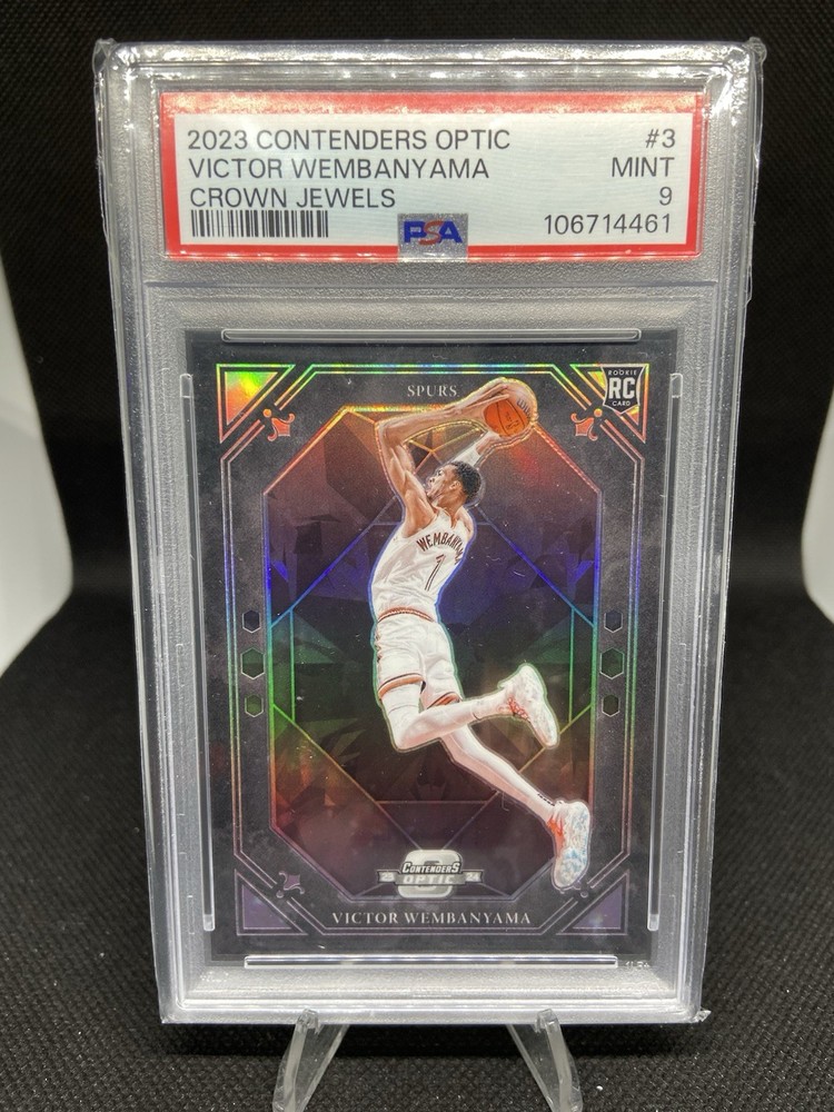 2023 Contenders Optic -  Victor Wembanyama Crown Jewels - PSA 9 - Case Hit
