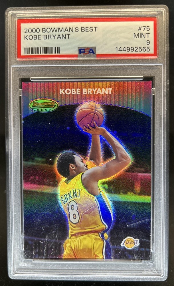 2000-01 Bowman's Best Kobe Bryant #75 Lakers PSA 9