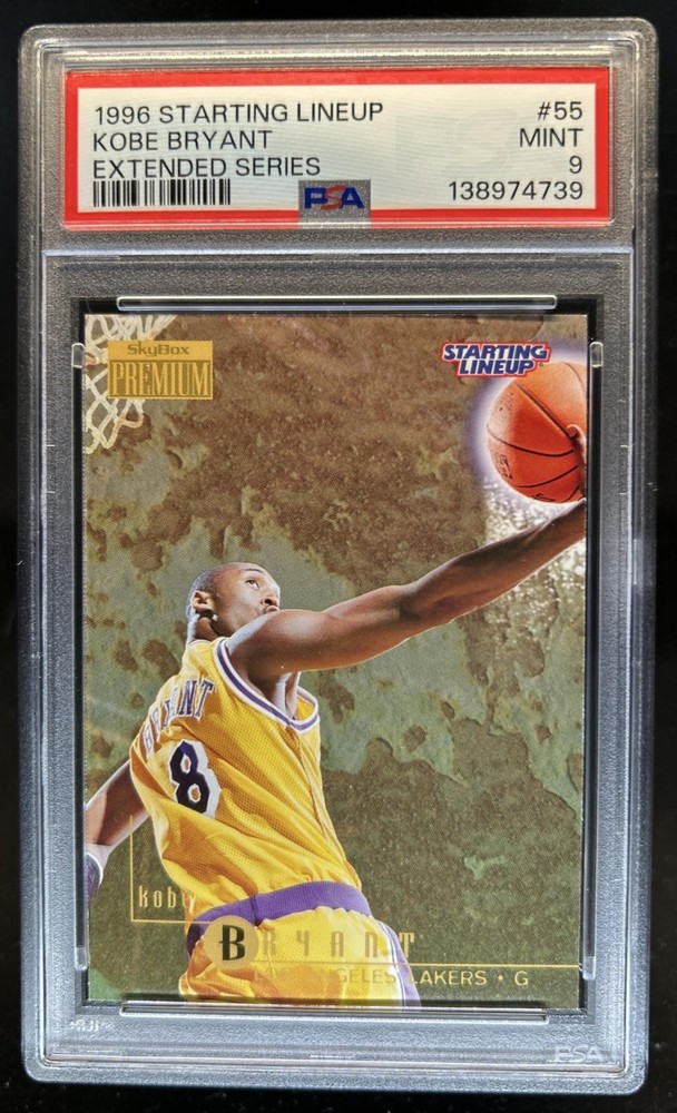 1996-97 Skybox Premium Kobe Bryant Rookie RC #55 Lakers PSA 9
