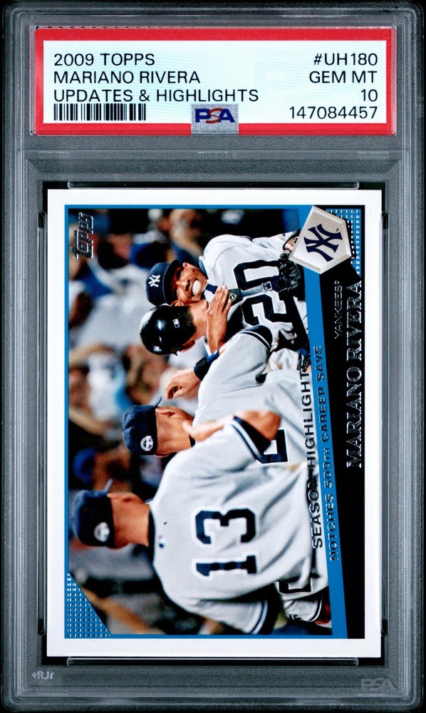 2009 Topps Updates & Highlights #UH180 Mariano Rivera PSA 10
