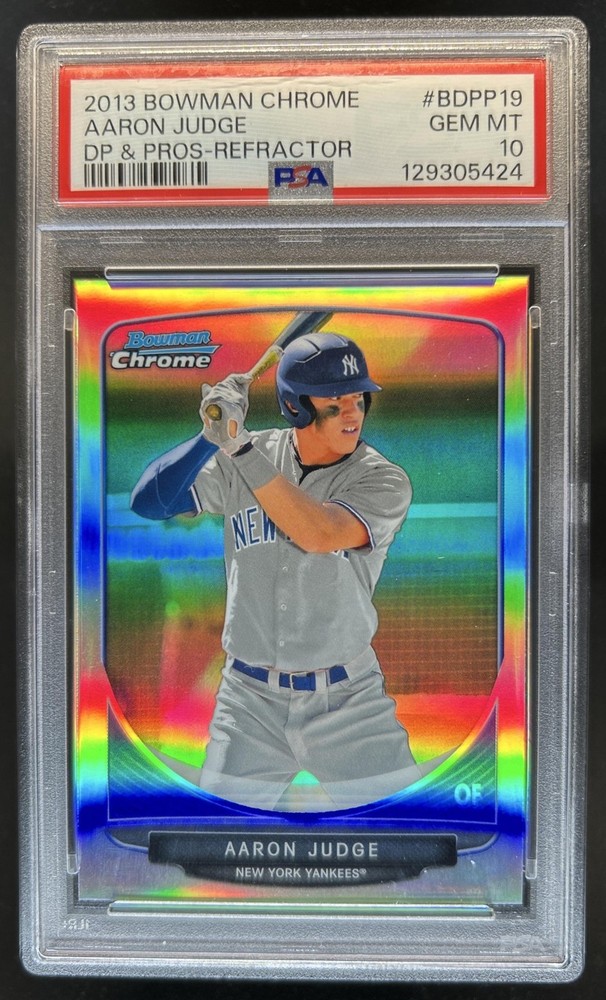 2013 Bowman Draft Picks & Prospects Aaron Judge Chrome Refractor #BDPP19 PSA 10