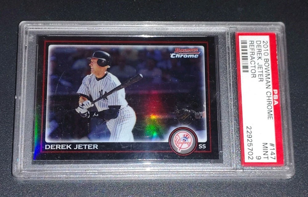 2010 Bowman Chrome Derek Jeter Refractor PSA Mint 9