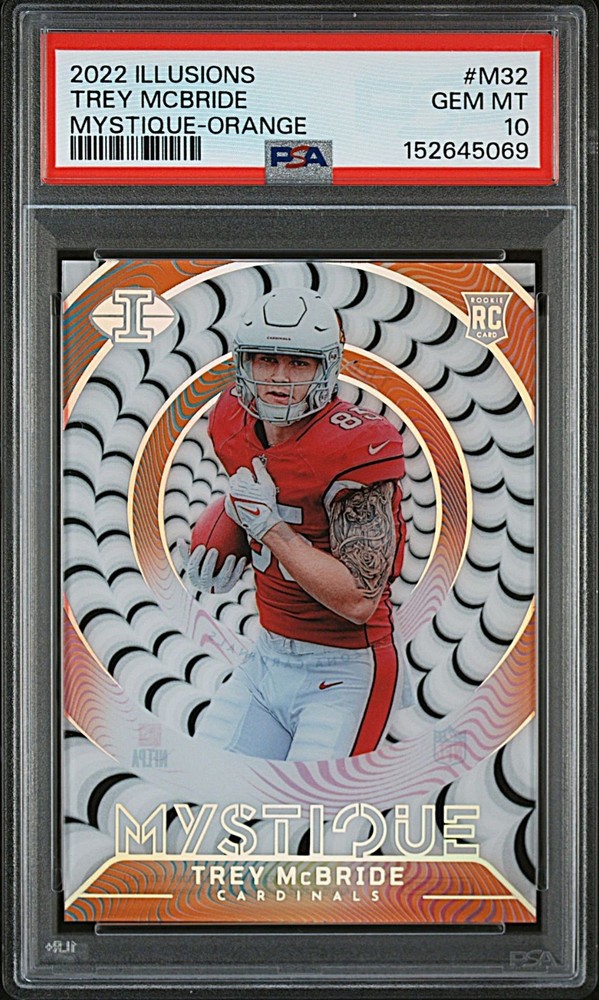 2022 Panini Illusions Trey McBride Orange MYSTIQUE Insert Rookie #M-32! PSA 10!