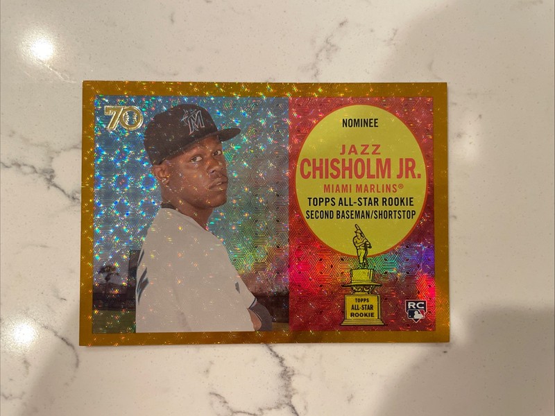 2021 Topps All Star Rookie Cup JAZZ CHISHOLM 1/1 Rookie SUPERFRACTOR FOILFRACTOR view 2