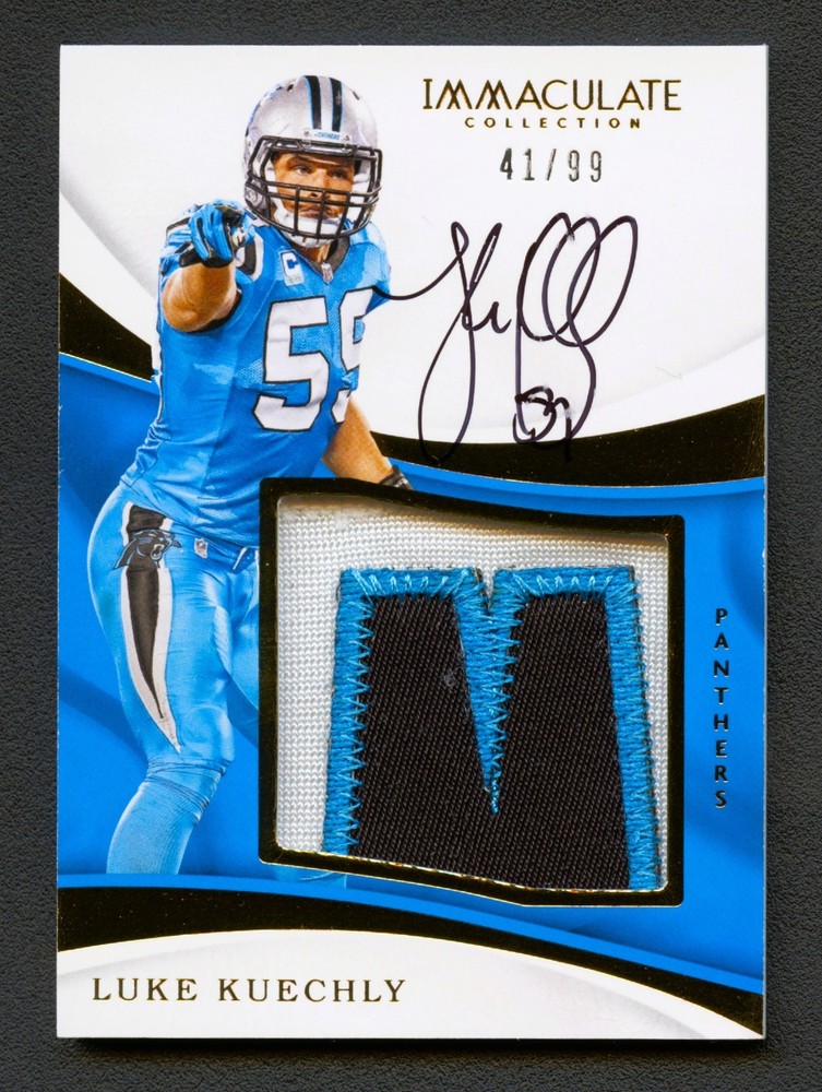 LUKE KUECHLY 2017 IMMACULATE COLLECTION PREMIUM PATCH AUTO AUTOGRAPH /99