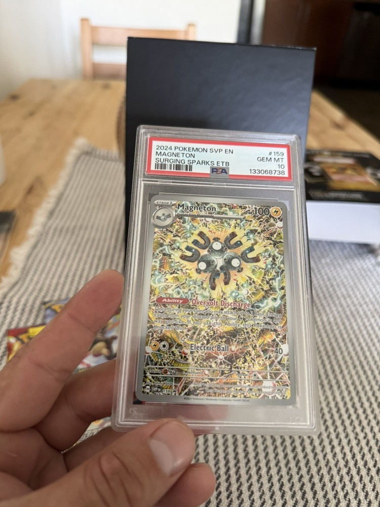 MAGNETON 159 PSA 10 SV BLACK STAR PROMO SURGING SPARKS ILLUSTRATION RARE