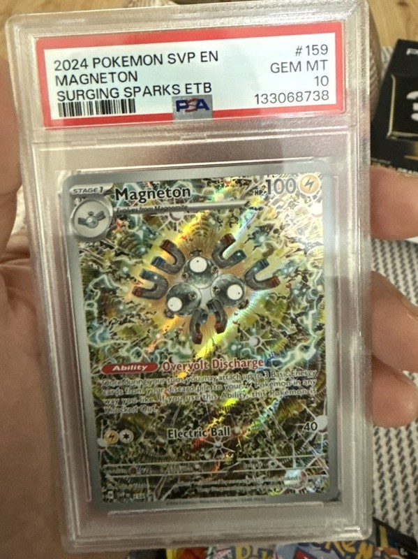 MAGNETON 159 PSA 10 SV BLACK STAR PROMO SURGING SPARKS ILLUSTRATION RARE view 2