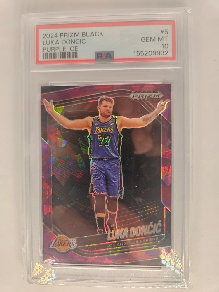 2024 Prizm Black Luka Doncic Purple Ice