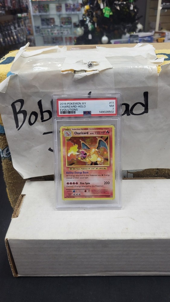 2016 CHARIZARD HOLO XY EVOLUTIONS POKEMON TCG PSA 7 #11/108