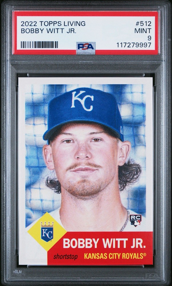 2022 Topps Living Set Bobby Witt Jr  512 PSA 9
