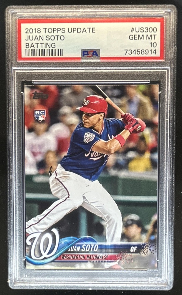 2018 Topps Update Juan Soto RC Rookie All-Star #US300a Nationals PSA 10 GEM MINT
