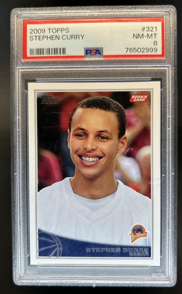 2009-10 Topps Stephen Curry RC #321 Warriors PSA 8 Rookie