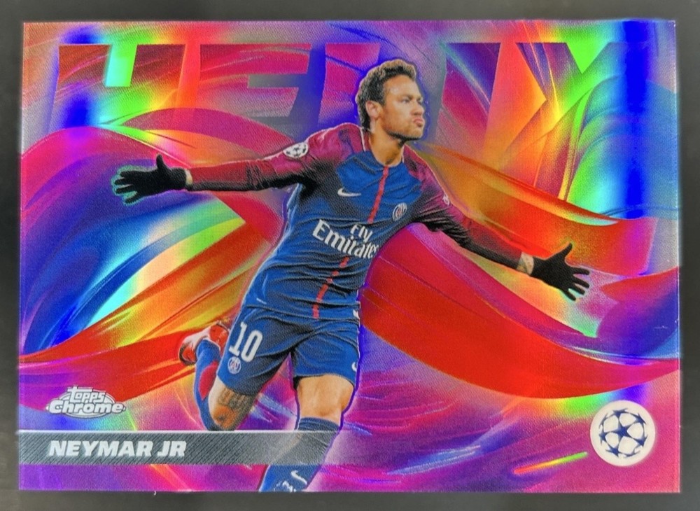 2025-26 Topps Chrome UEFA CC Neymar Jr Helix SSP #H-8 PSG