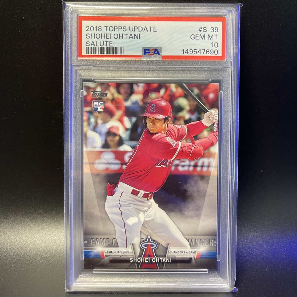 Topps 2018 Update Shohei Ohtani Angels Salute RC PSA 10 GOAT MVP