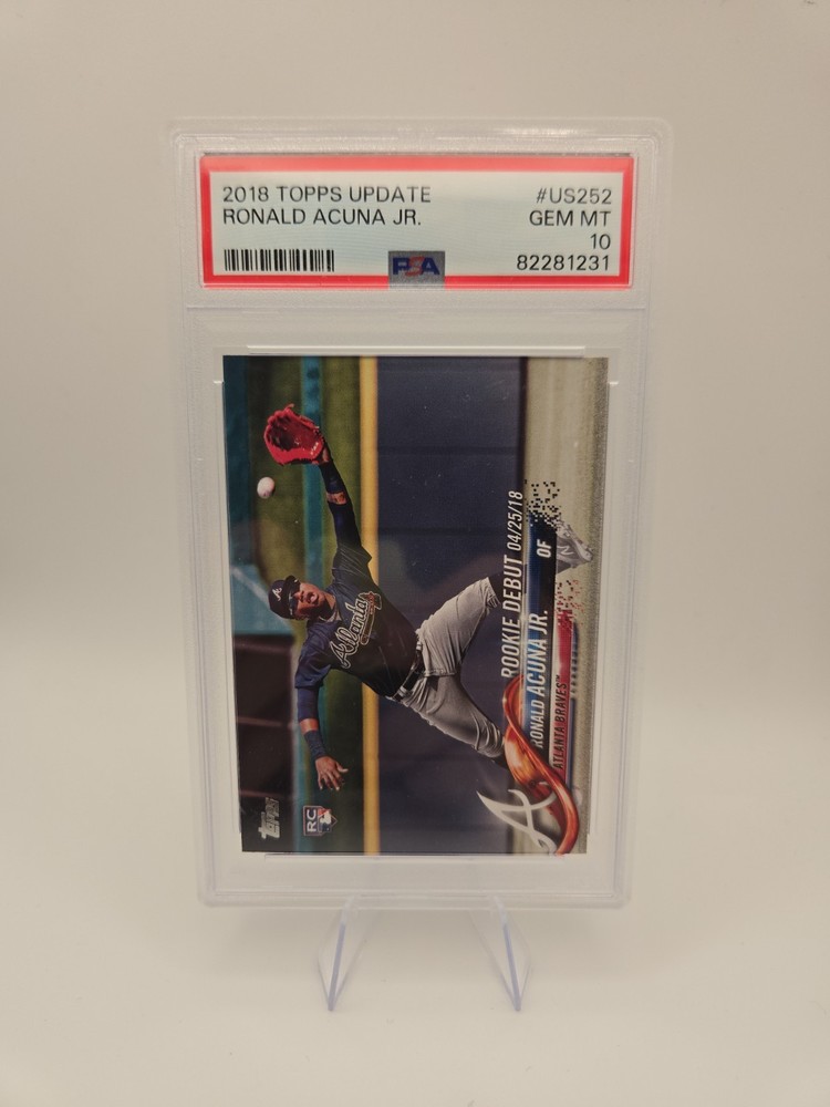 2018 Topps Update Ronald Acuna Jr #US252 RC Rookie Debut PSA 10 Gem Braves